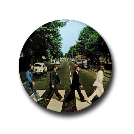 Beatles Abbey Road Button Badge + Fridge Magnet