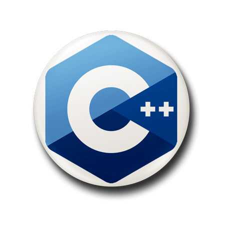 C++ Button Badge + Fridge Magnet