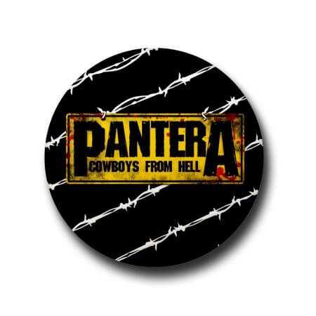 Pantera Button Badge + Fridge Magnet