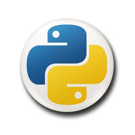Python Button Badge + Fridge Magnet