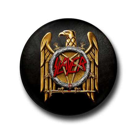 Slayer Button Badge + Fridge Magnet