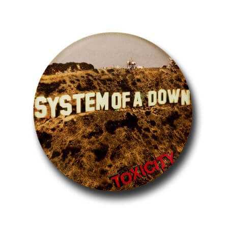 System of a Down Button Badge + Fridge Magnet