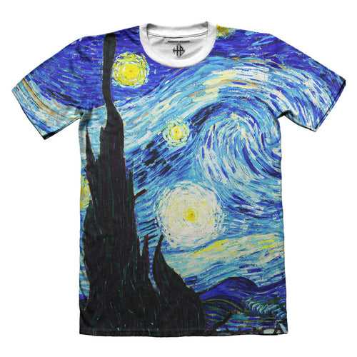 Van Gogh Starry Nights Cotton Tshirt