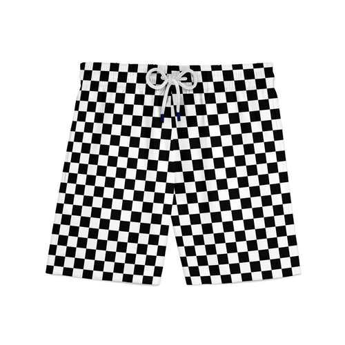 Checkered All Over Print Shorts