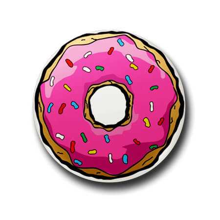 Donut Button Badge + Fridge Magnet