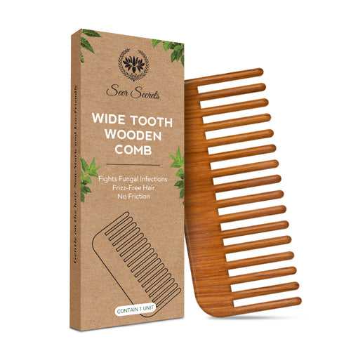 Wide Tooth Wooden Comb