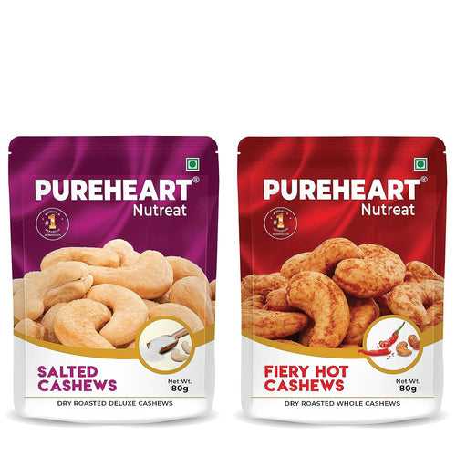 Pureheart Salted cashew + Fieryhot cashew