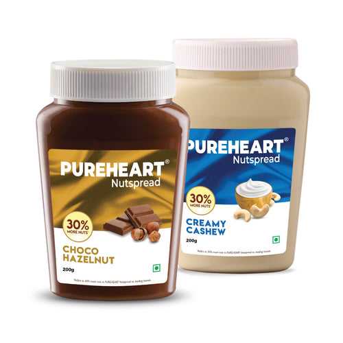 Choco Hazelnut Nutspread (200g) + Creamy Cashew Nutspread (200g)