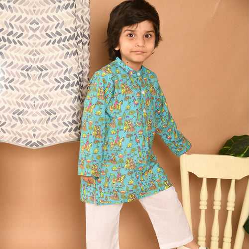 Pajama set for boys and girls - Folk Art