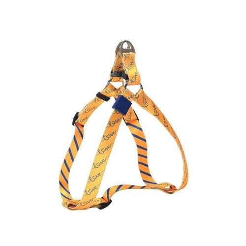 Whoof Whoof Premium Printed Harness for Dogs - Ora Yellow