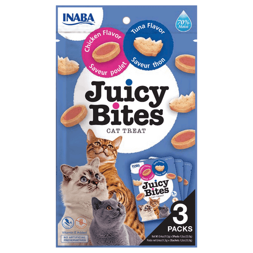 Churu Cat Treats Juicy Bites - Chicken and Tuna (3 sticks x 11g)