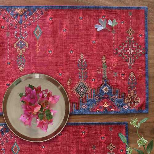 Kilim Table Mat - Red