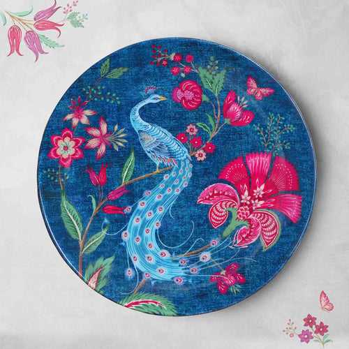 Kanha Peacock Wall Plate - Med