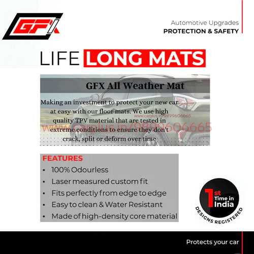 GFX Life Long Car Mats for Tata Punch EV