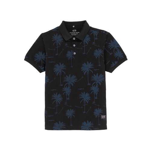 Boys All Over Printed Polo T-Shirt