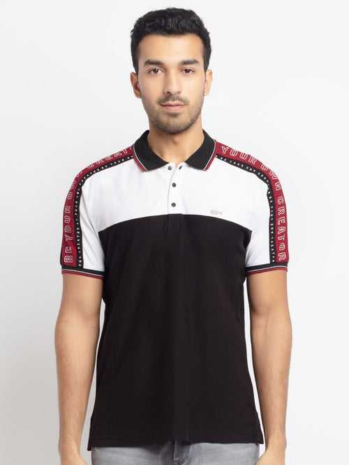 Mens Printed Polo T-Shirt