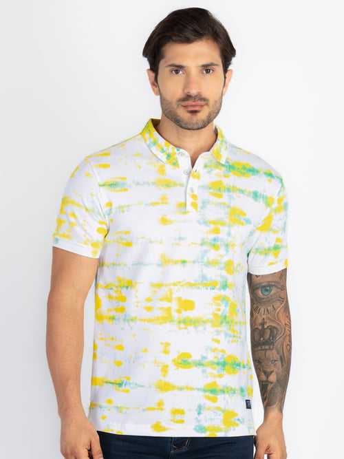 Mens All Over Printed Polo T-Shirt