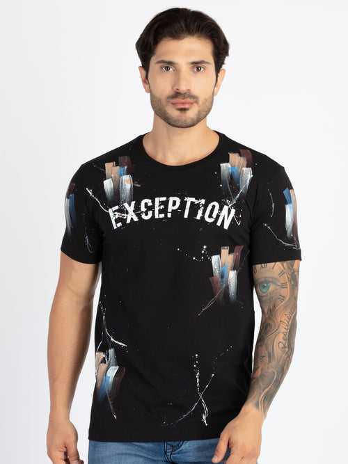Mens All Over Printed Round Neck T-Shirt