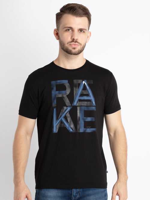 Mens Printed Round Neck T-Shirt