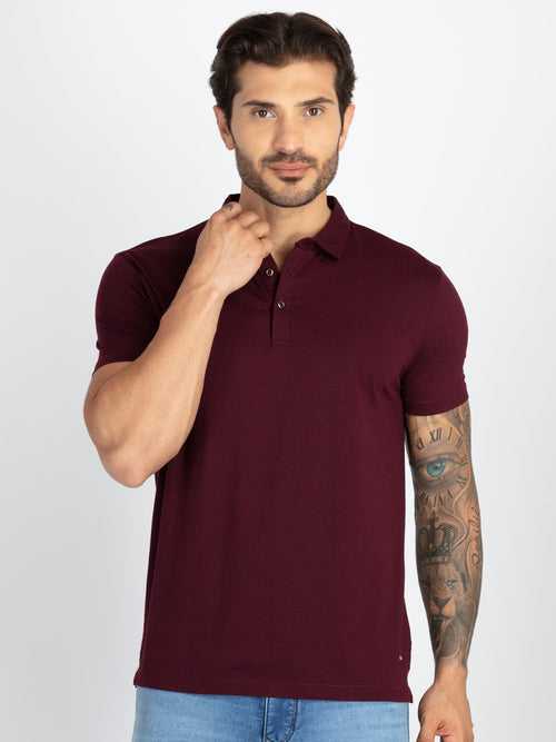 Mens Solid Polo T-Shirt