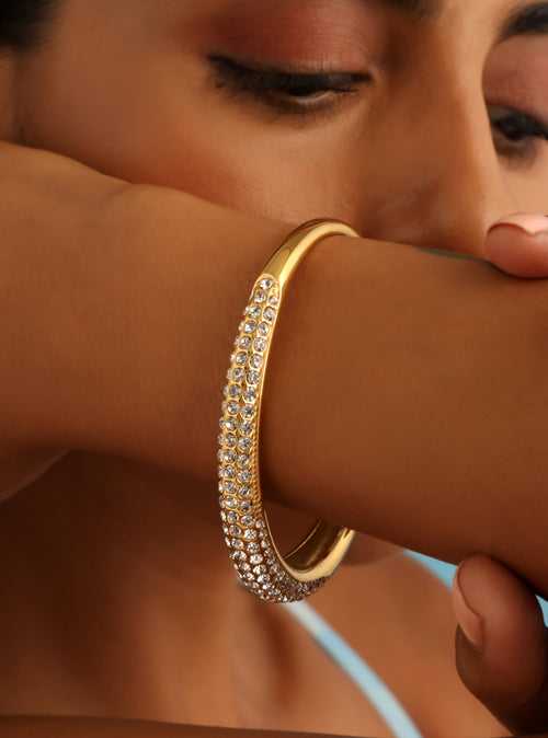 Classic Diamante Cuff Bangle