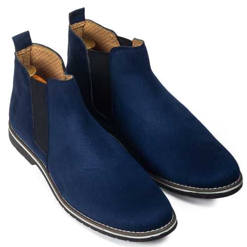 Suede Chelsea Boots (Navy)(Last Piece - 40/6 & 41/7)