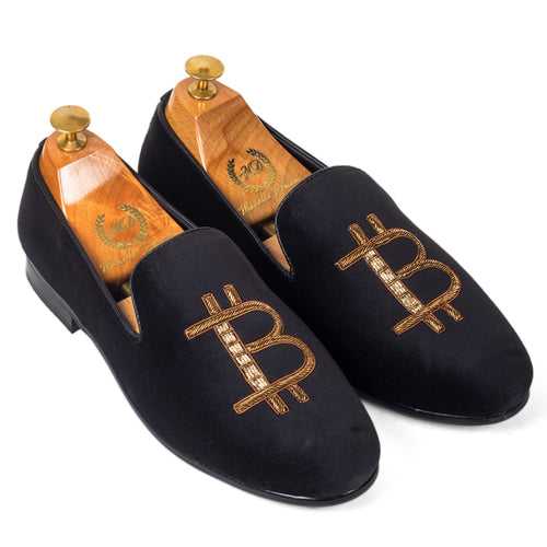 Bitcoin Slipons (Black)