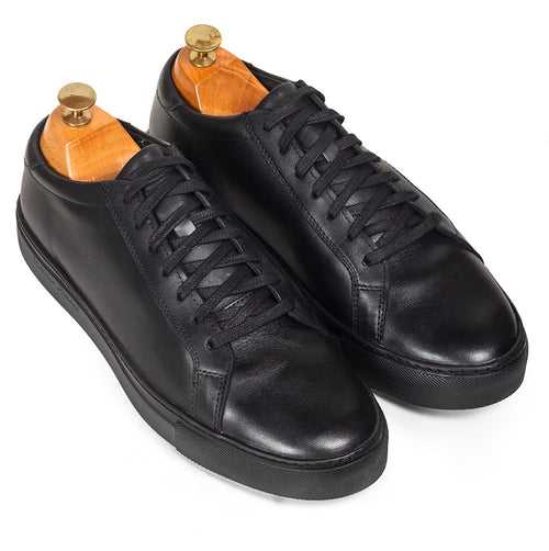 Domani Comfort Leather Sneakers (All Black)