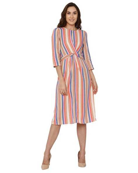 Vero Moda Multicolored Striped Dresses