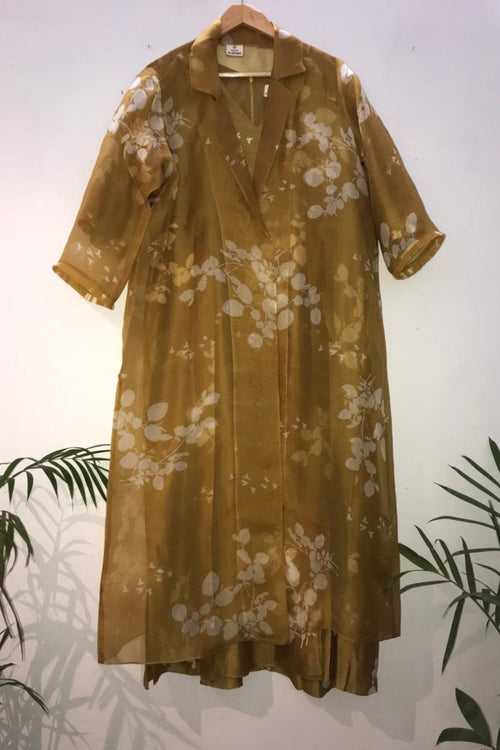 Petal Printed Slip Dress with Petal Printed Jacket