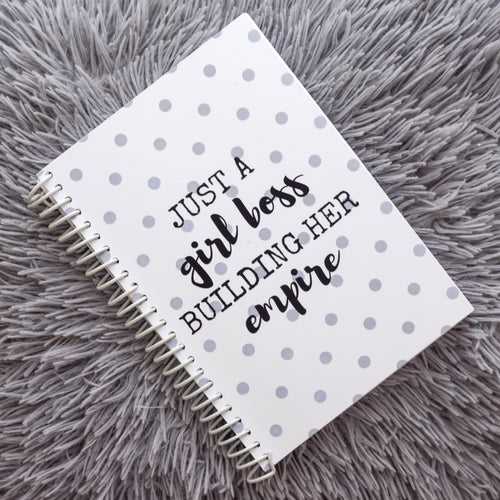 Girl Boss Notebook (White)