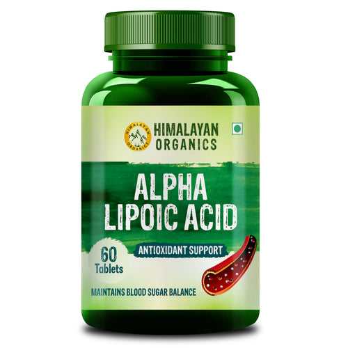 Himalayan Organics Alpha Lipoic 300mg | Boost Liver Function, Healthy Blood Sugar, Antioxidant - 60 Veg Tablets