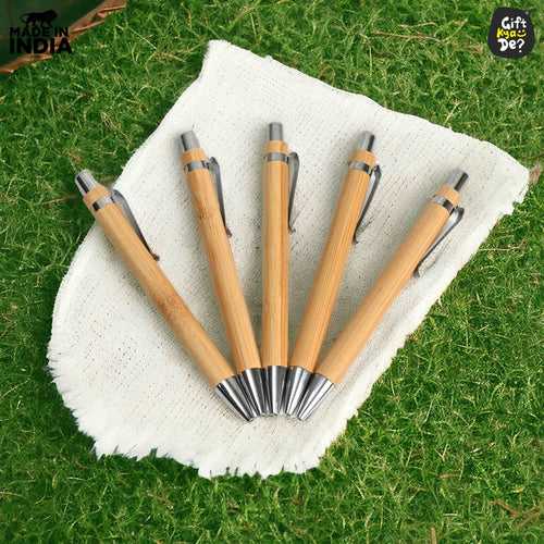 Eco-Friendly Bamboo Pen: Sustainable Writing Companion (Pack Of 5)