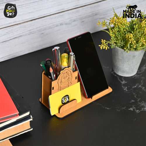 Good Luck Mobile and Pen Stand | Desk Organizer | Mobile Accessories