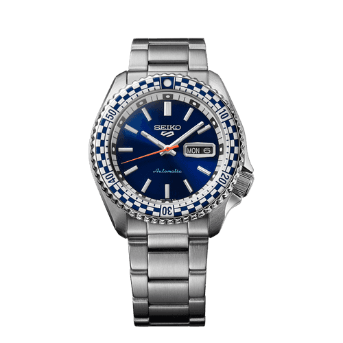 Seiko 5 Sports Petrol Blue ‘Checker Flag’ Special Edition - SRPK65K1