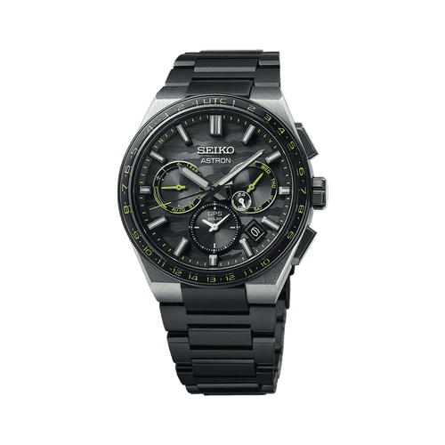 Astron ‘Cyber Yellow’ GPS Solar 5X Dual-Time Limited Edition - SSH139J1