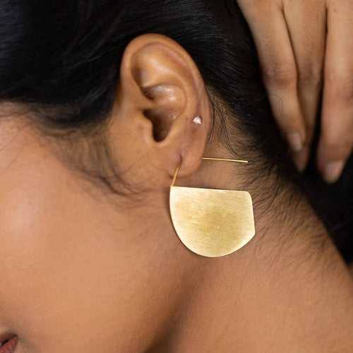 Flat D Earrings