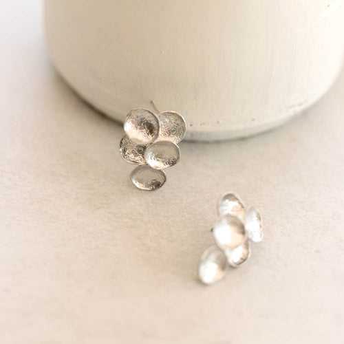 Bubble cascading Earring Silver