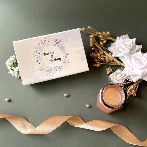 Wedding Invitation - Personalized chocolate Gift box - Sample