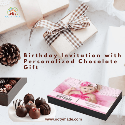 Birthday Return Gifts- personalized Chocolate Gift with photo- (Sample)