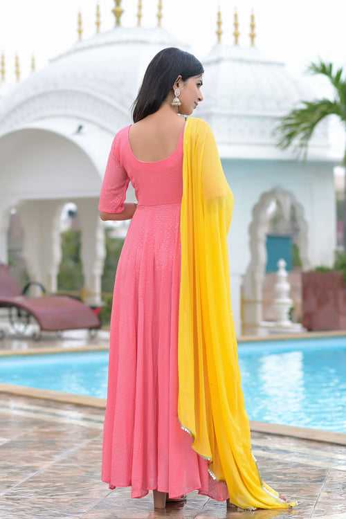 Elegant Peach Anarkali with Dupatta | Style Triggers: Timeless Grace, Modern Appeal