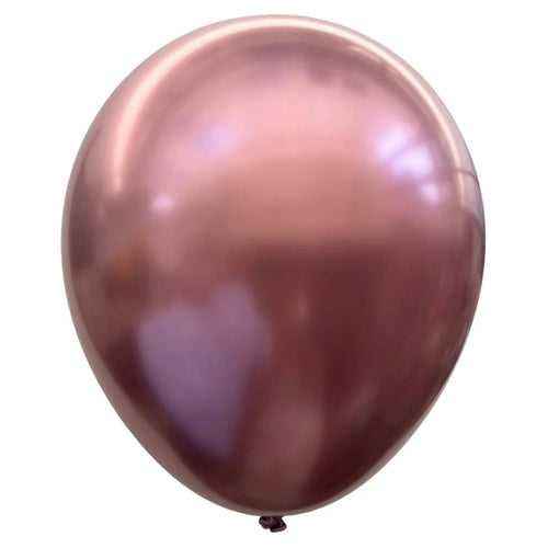 12" Super Glow Latex Chrome Balloons [25 pcs pack] - Pink