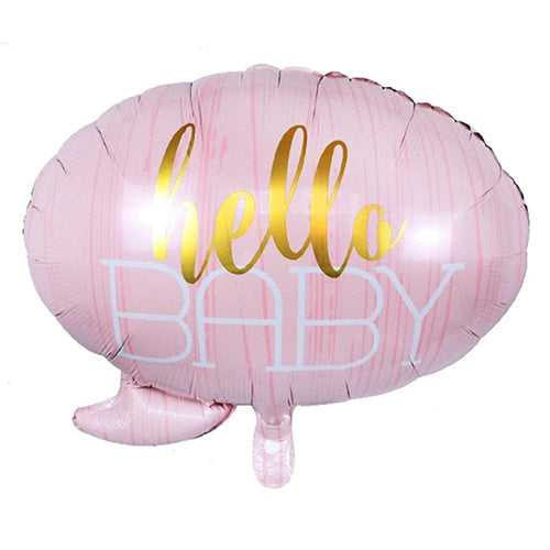 Hello BABY Foil Balloon - PINK