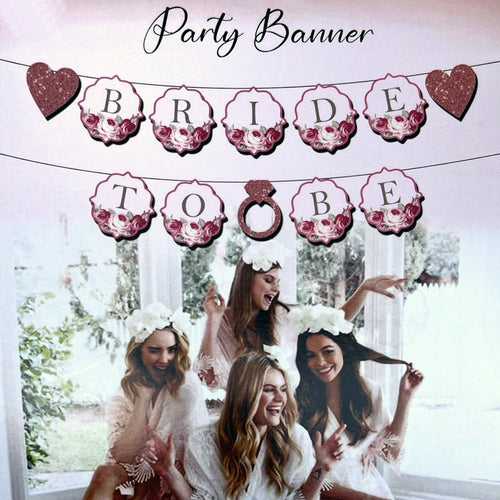 Bride to Be Ring Paper Banner