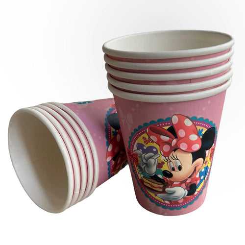 Minnie Mouse Theme Cups