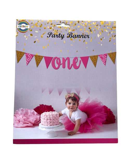 One Paper Flags Wall Banners - Pink