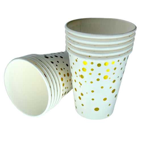 Polka Dots Theme Glossy Cups