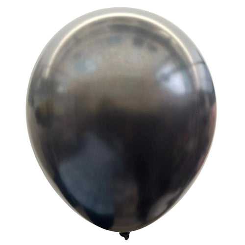 12" Metallic Latex Pearl Balloons [25 pcs pack] - Black