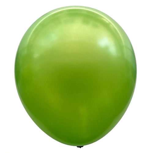 12" Pearl Metallic Latex Balloons [25 pcs pack] - Lemon Green