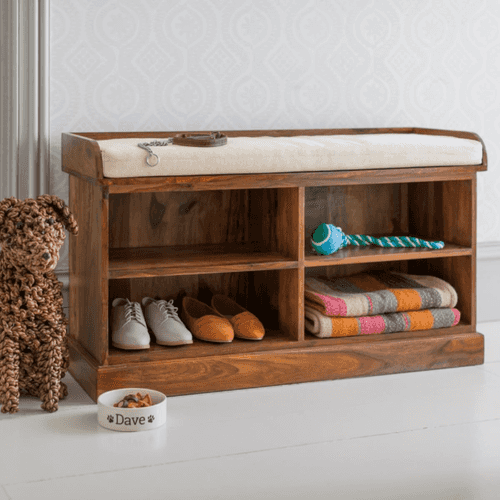 Shoe Rack  Wooden — Carnations (One)